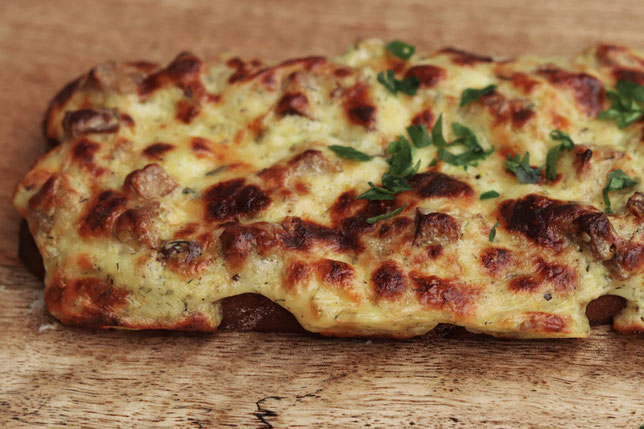überbackener Bauerntoast