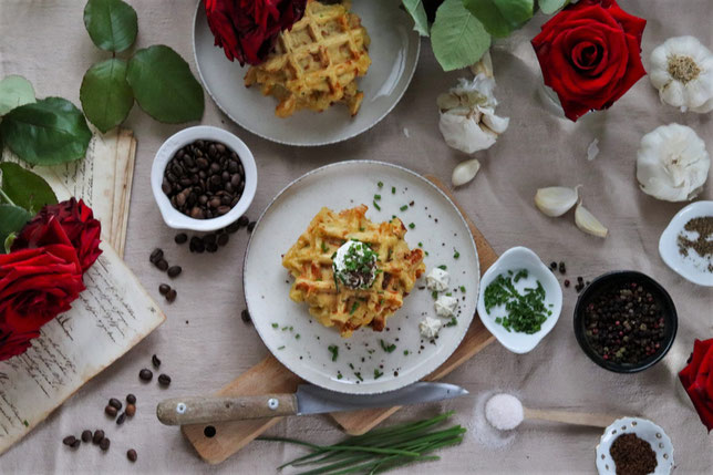 herzhafte Gemüsewaffeln