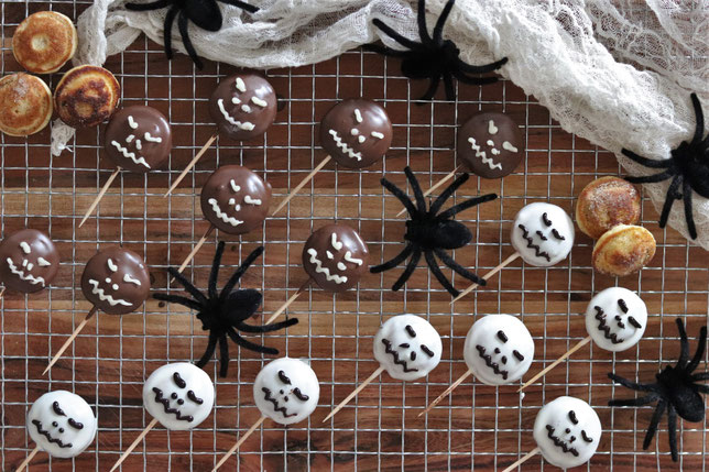 süße Halloweenpancakes