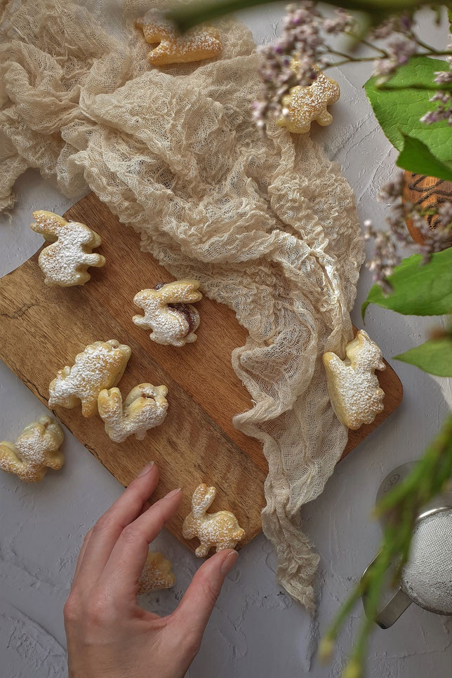Blätterteig gefüllt mit Schokocreme