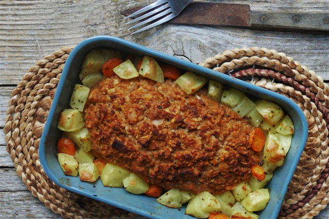 veganer Braten, falscher Hase