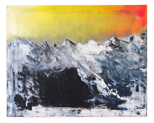 "Massiv" 120x150cm, Acryl auf Leinwand, 2017