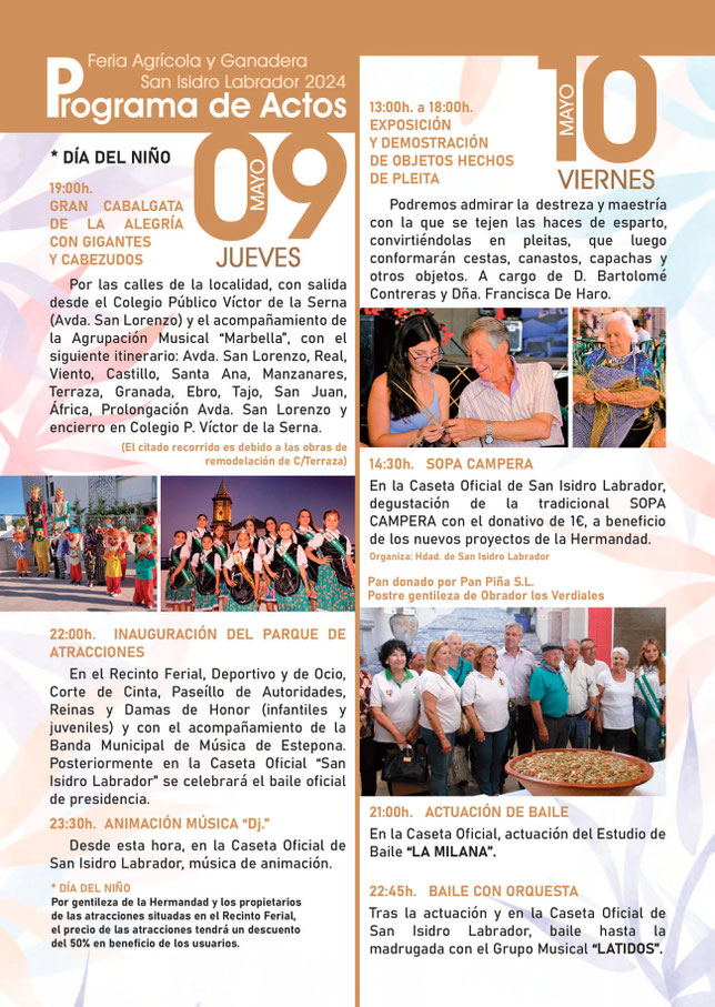 Programa de las Fiestas de Estepona