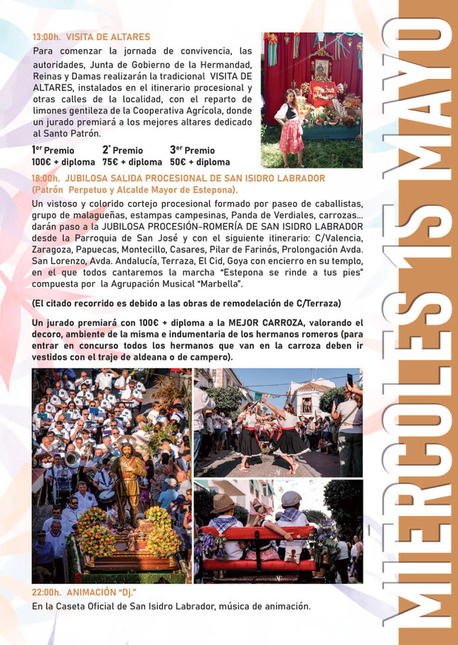 Programa de las Fiestas de Estepona