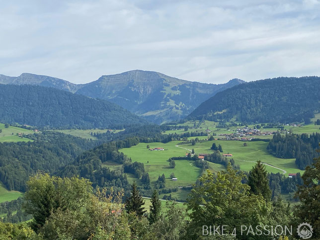 Blick auf den Hochgrat. Hausberg Oberstaufens.