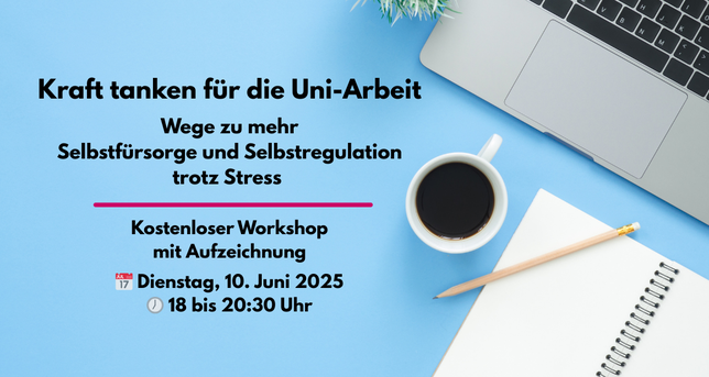 Hinweis auf den Workshop am 10. Juni 2025