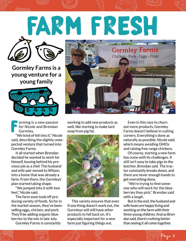 About Us Gormley Farms Wilson, NY