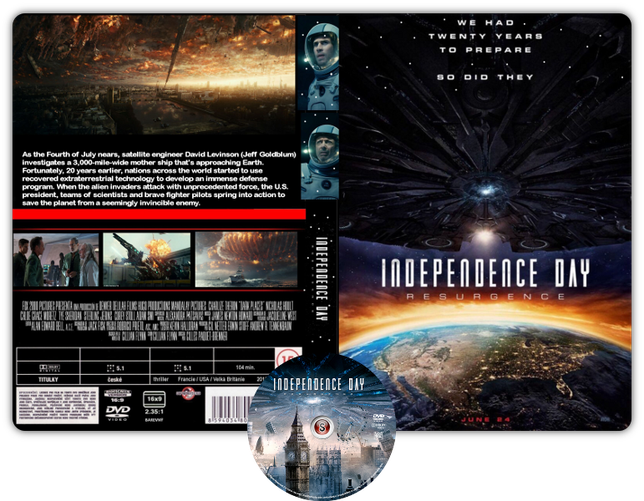 Independence day resurgence - Copertina DVD + CD