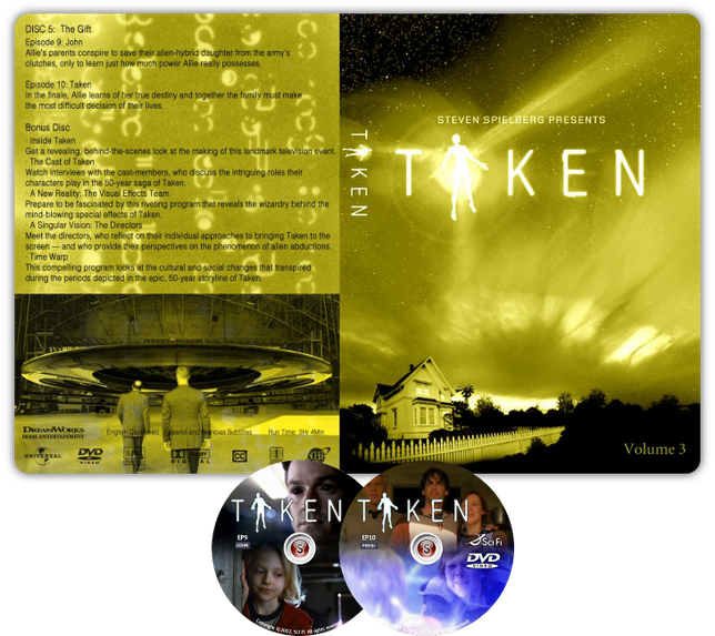 Taken Copertina DVD ep. 9 10