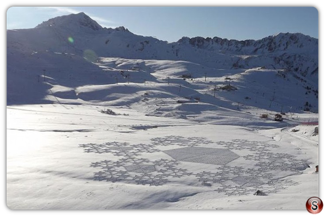 Cerchi sulla neve di Simon Beck