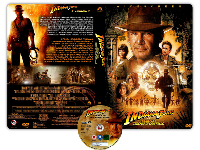 Indiana Jones e il regno del teschio di cristallo - Indiana Jones and the Kingdom of the Crystal Skull - Copertina DVD + CD