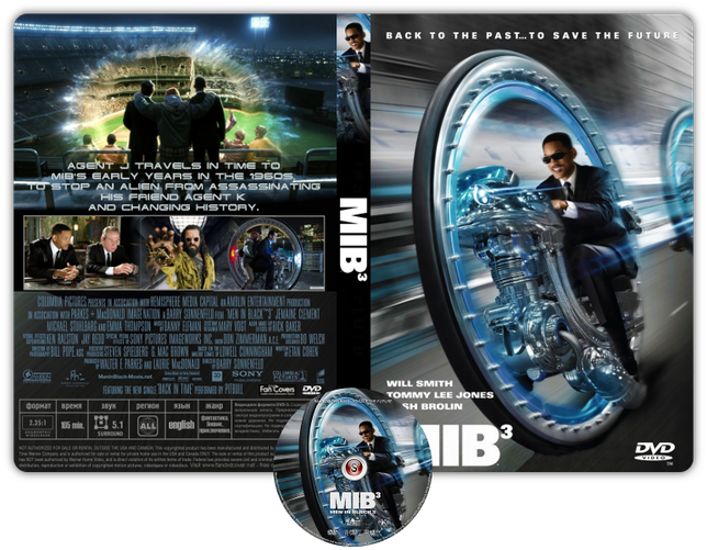 Men in black 3 - Copertina DVD + CD