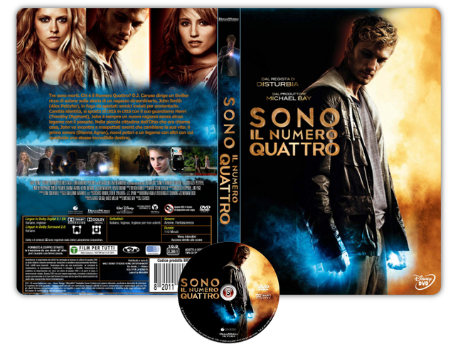 Sono il numero 4 - I am number four - Copertina DVD + CD