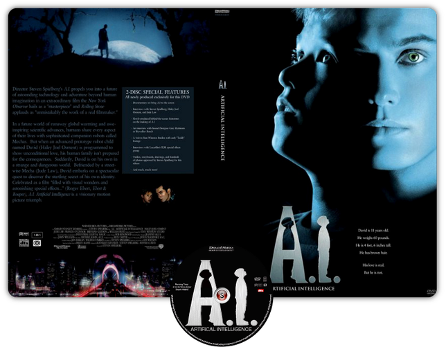 A.I. Intelligenza artificiale - Artificial intelligence - Copertina DVD + CD
