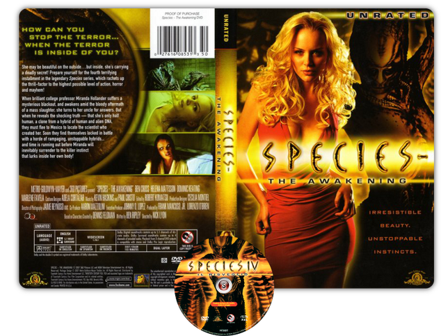 Species 4  - Copertina DVD + CD