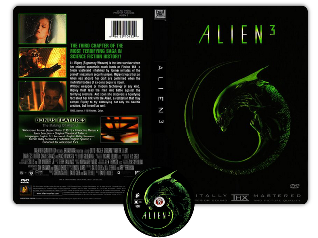 Alien 3 - Copertina DVD + CD