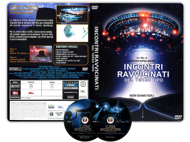 Incontri ravvicinati del 3° tipo - Close Encounters Of The Third Kind - Copertina DVD + CD