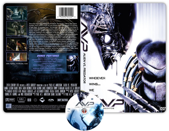 Alien Vs Predator - Copertina DVD + CD
