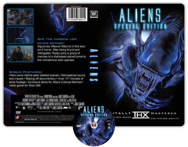 Aliens Scontro finale - Aliens This time it's war - Copertina DVD + CD