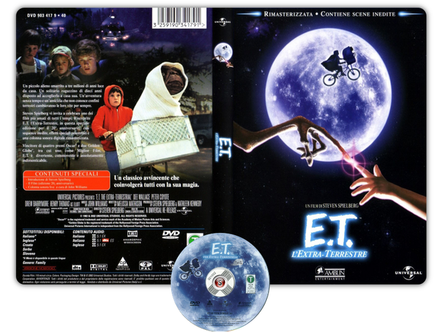 E.T. L'Extra-Terrestre - E.T. The Extra-Terrestrial - Copertina DVD + CD