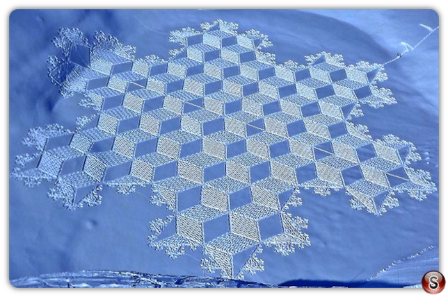 Cerchi sulla neve di Simon Beck