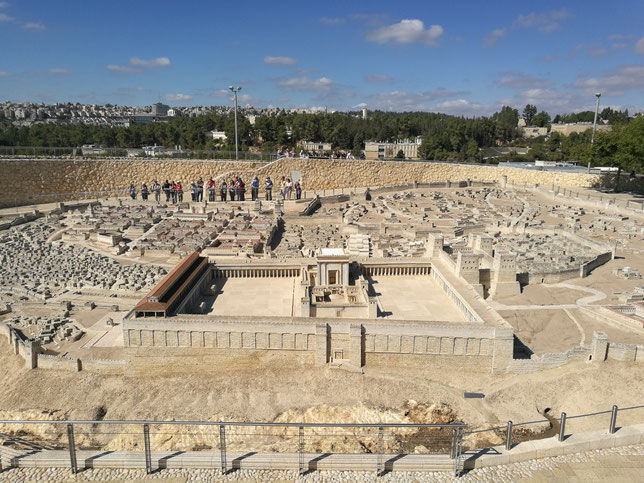 The model of the 2nd Temple in Israel Museum, Jerusalem