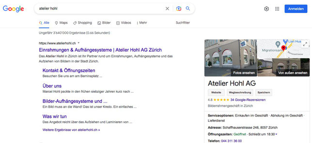 Firmensuche in Google 