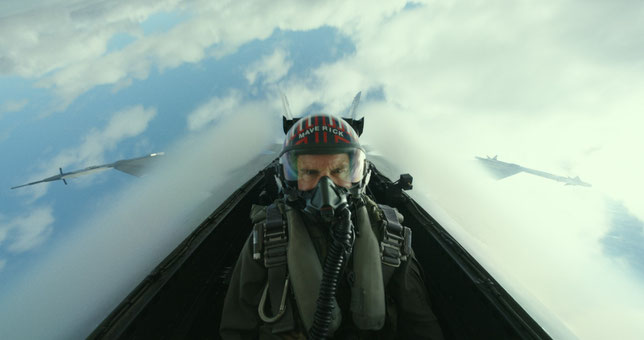 "Bonjour, c'est votre commandant qui vous parle": Tom Cruise, alias Maverick (©Paramount Pictures).