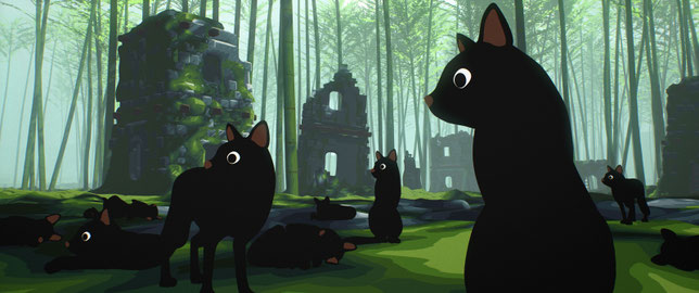 L'île sur laquelle a échoué le petit garçon est peuplée d'animaux parfois bizarres (©Septième Factory).