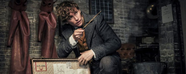 Eddie Redemayne, toujours aussi émouvant en Norbert Dragonneau, est malheuresement presque oublié dans "Les animaux fantastiques: Les crimes de Grindelwald" (©Warner Bros).