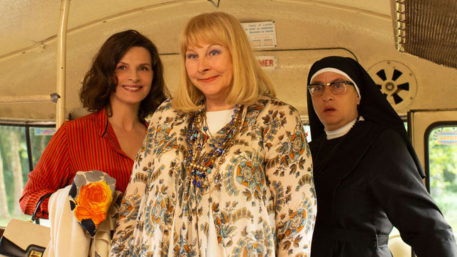 Juliette Binoche, Yolande Moreau et Noémie Lvovsky (de gauche à droite), le trio féminin du film (©Memento Films).