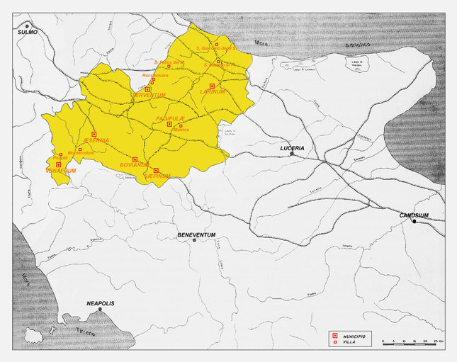Municipia romani dell'attuale territorio del Molise