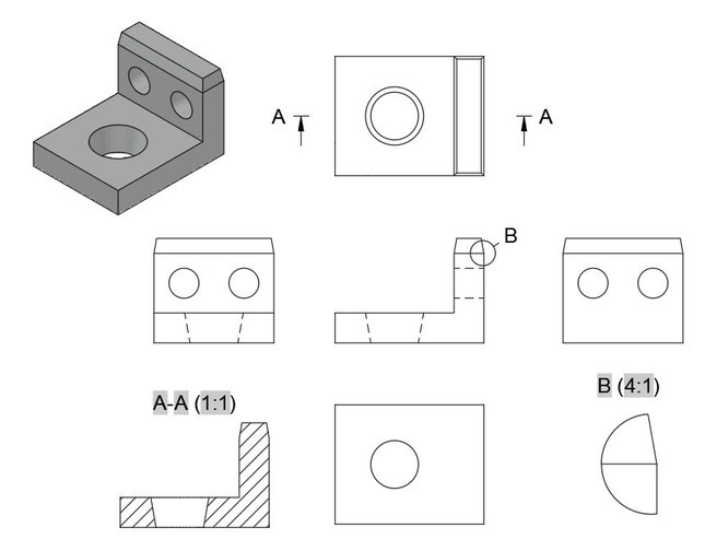 AutoCAD　3Dモデル　2D図面化