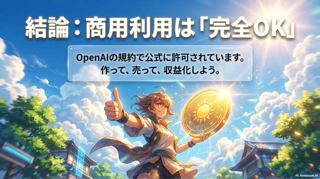 ChatGPTで作った画像は販売できます