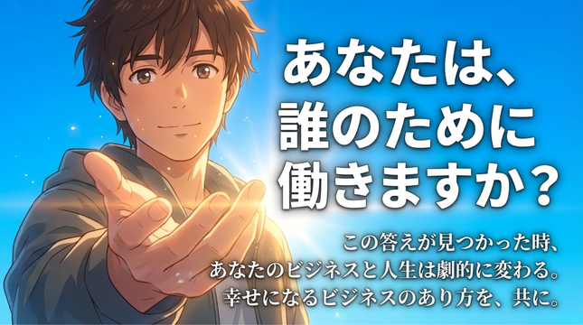 自分は誰のためにこの仕事をしているのか。