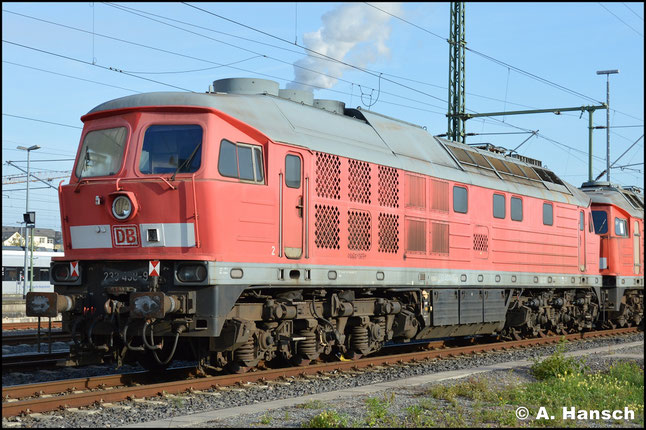 233 458-9 ist eine von sechs 233ern, die am 20. September 2019 aus dem Stillstandsmanagement Chemnitz nach Polen abtransportiert wurden. Im Hbf. entstand ein letztes Bild der Lok