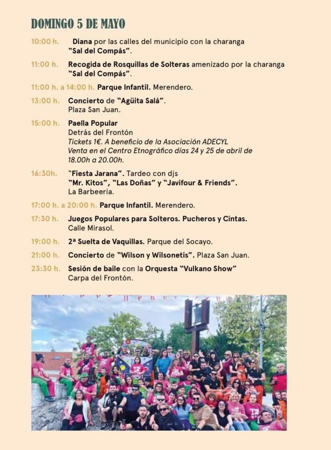Programa de las Fiestas de San Juan en Arroyo de la Encomienda