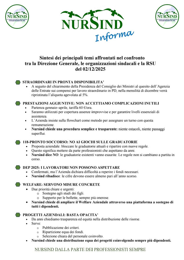 Nursind informa