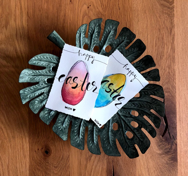 Beispiel DIY Osterkarte 2018 by KamiKatze Design