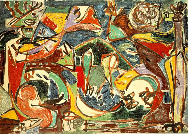 Pintura más surrealista de Jackson Pollock. 