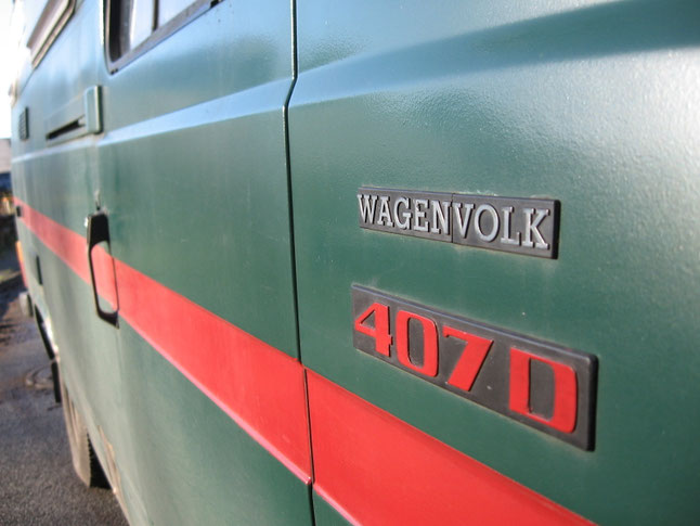 Bild: Oma Duck, Düdo, Mercedes 407, 508, Wohnmobil