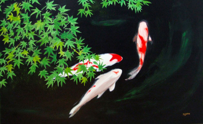 KOI, KOI, KOI, 2014, 150 x 80 cm, Acryl auf Leinwand, 690,-