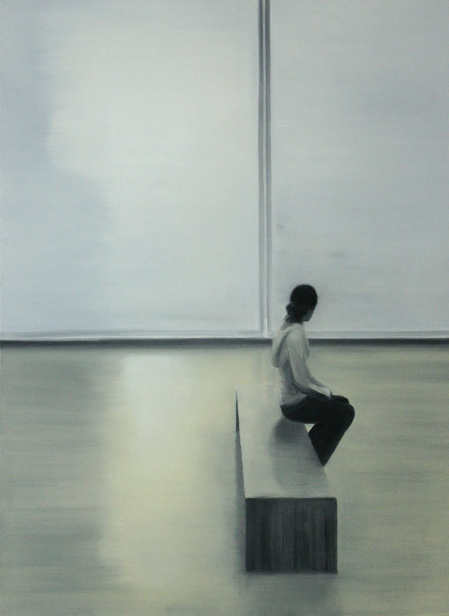 Sitzende 180x130cm 2008 oil on canvas
