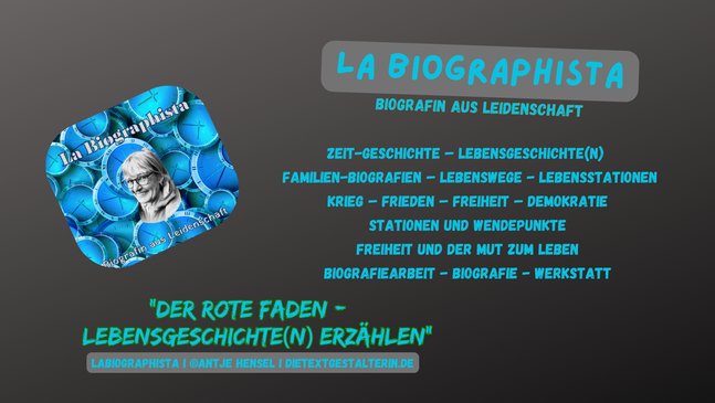 La Biographista | Biografin für Lebensgeschichten & Zeitgeschichte I Antje Hensel Hamburg
