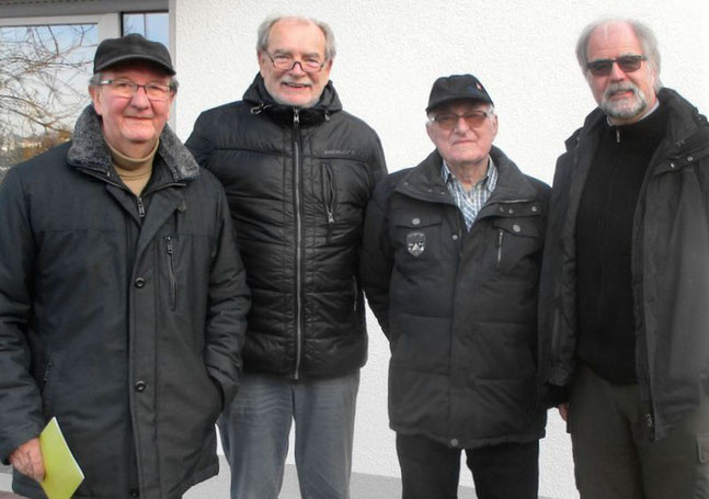 Bild oben: (v.l.) Alois Appelbaum, Reinhold Lodenkemper, Karl Beleke, Peter Hoffmann