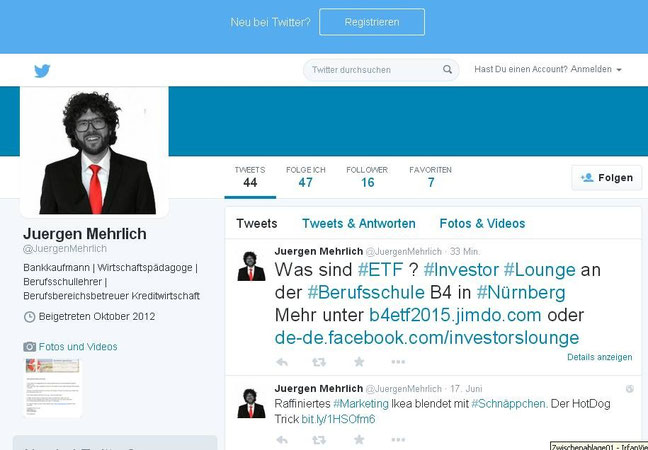 Auch Herr Mehrlich unterstützt uns (Twitter-Meldung vom 07.07.2015)