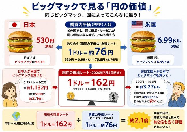 ビックマック指数《平賀ファイナンシャルサービシズ(株)》