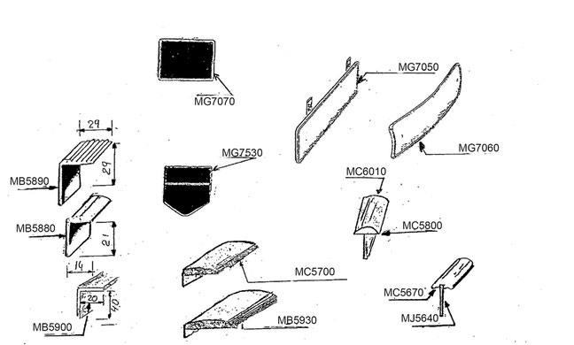 Ceintures - Baguettes aluminium