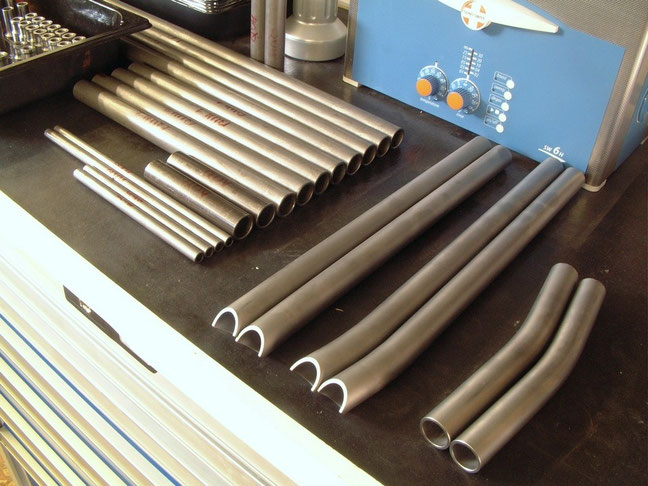 Tubing prepared for fabrication of suspension arms
