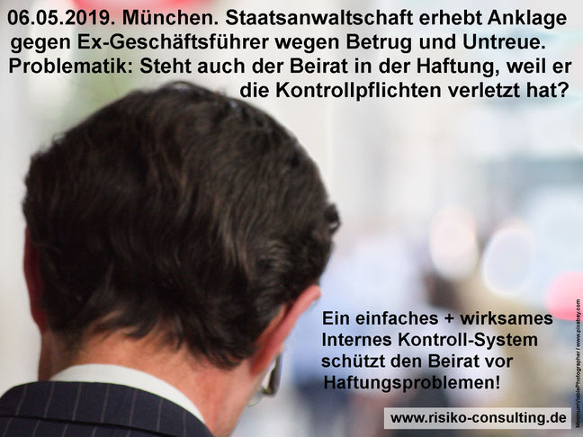 Beirat und Aufsichtsrat haften, wenn sie die Kontrollpflichten verletzen.